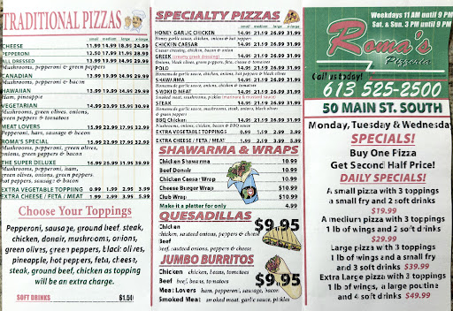Photo of Alexandria Roma's Pizzeria - 50 Main St S, Alexandria, ON K0C 1A0